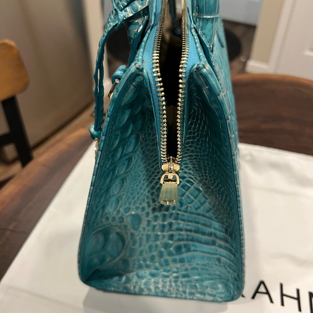 NWOT Brahmin Small Caroline & Veronica Wallet Set in Mermaid Green - Picture 5 of 13